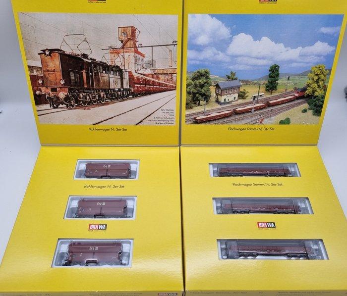Brawa N - 1805, 1820 - Modeltrein (2) - Set met 3, Hobby en Vrije tijd, Modeltreinen | N-Spoor