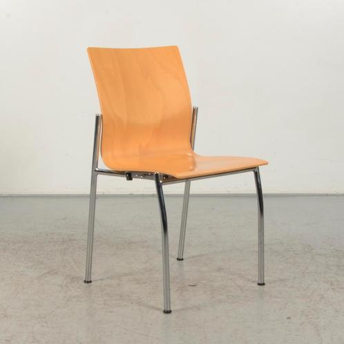 Kantinestoel Frontseat - Hout - 4 poot onderstel, Huis en Inrichting, Stoelen, Gebruikt, Ophalen of Verzenden