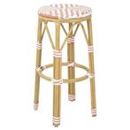 Barkrukken | Rotan/Aluminium | Koraal | Houtlook Frame |, Verzenden, Nieuw in verpakking