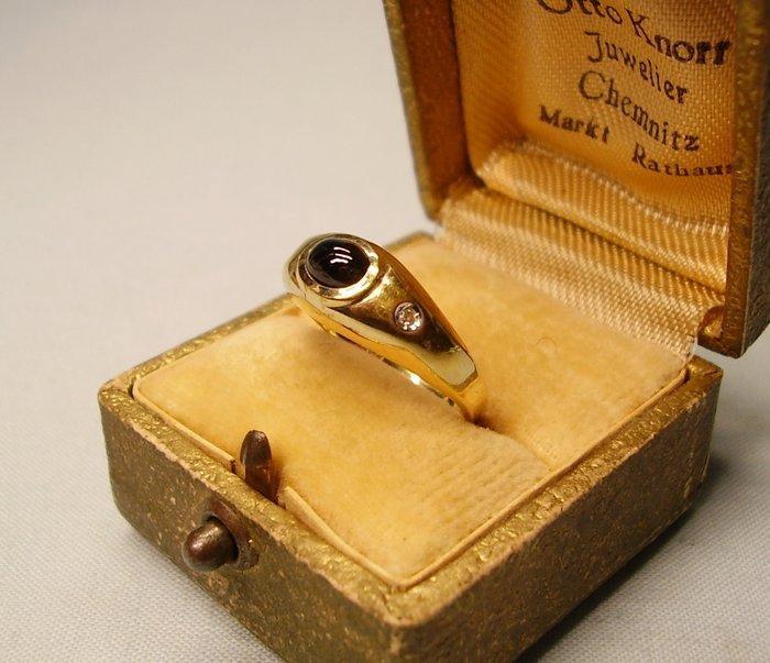 Zonder minimumprijs - Ring - 8 karaat Geel goud - 0.52ct., Bijoux, Sacs & Beauté, Bagues