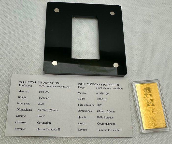 Duitsland. Coronation Queen Elizabeth II, oro 1/200 Oz, Postzegels en Munten, Munten | Europa | Niet-Euromunten