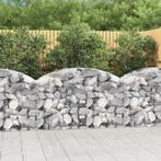 vidaXL Schanskorf gewelfd 150x50x80/100 cm gegalvaniseerd, Tuin en Terras, Bloempotten, Verzenden, Nieuw