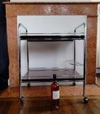 Serveerwagen - Desserte Vintage - Gechromen staal - Formica, Antiquités & Art, Art | Objets design