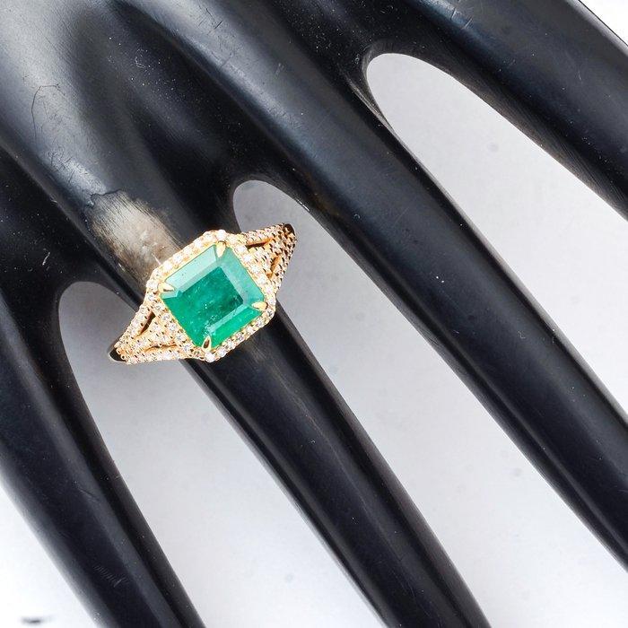 Zonder Minimumprijs - Ring - 14 karaat Geel goud - 2.06ct., Bijoux, Sacs & Beauté, Bagues