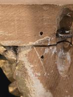 Wandrek - Hout - Antieke gouden muurbeugel