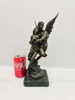 Beeld, Eros e Psiche - 31.5 cm - Gepatineerd brons, Antiek en Kunst, Antiek | Keramiek en Aardewerk
