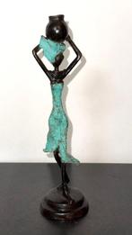 Derme Abdoulaye - sculptuur, Figurine - 23.5 cm - Brons, Antiek en Kunst