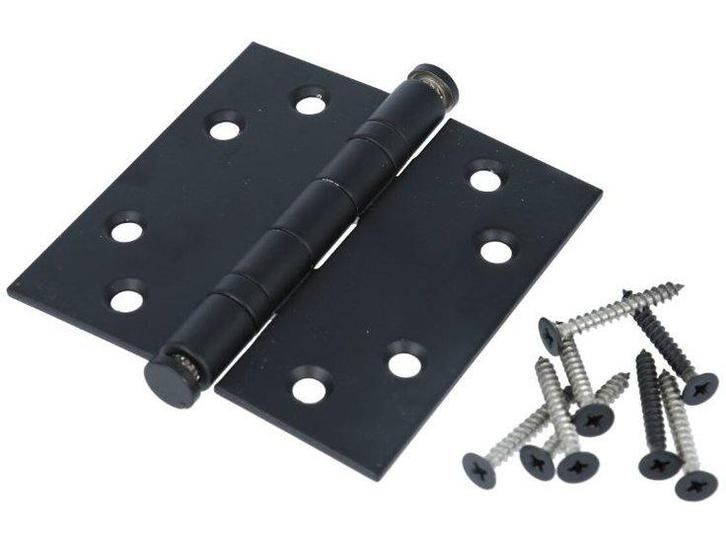 Kogellagerscharnier 8989 mm rechte hoek mat zwart, Bricolage & Construction, Serrurerie de bâtiment & Dispositif de fermeture