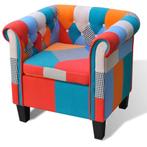 vidaXL Fauteuil met patchwork stof meerkleurig, Verzenden, Nieuw