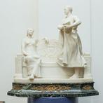 G. Abell (Francia, fine XIX) - sculptuur, Scena galante con, Antiek en Kunst