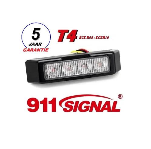 911 Signal Top Kwaliteit T4 LED Flitser 4 x 3 watt ECER65 IP, Auto diversen, Tuning en Styling, Ophalen of Verzenden