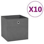 Opbergboxen 10 stuks Grijs - Retour Deal - OP = OP!, Overige materialen, Minder dan 50 cm, Verzenden, Nieuw