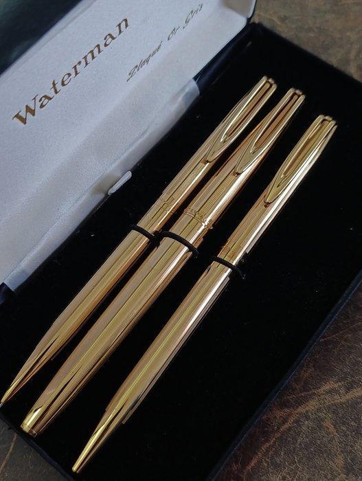 Waterman - CF Plated or G Trio Set - Vulpen, Collections, Stylos