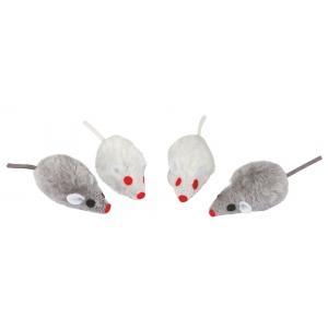 Souris avec catnip 5 cm, gris et blanche, Animaux & Accessoires, Accessoires pour chats