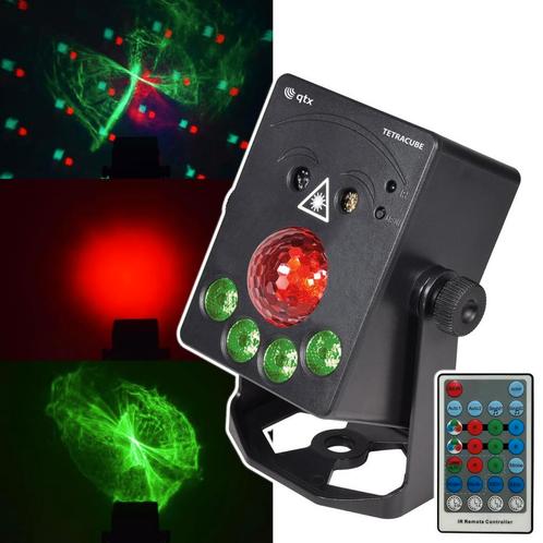 QTX TetraCube Oplaadbaar 4-in-1 Lichteffect, Musique & Instruments, Lumières & Lasers