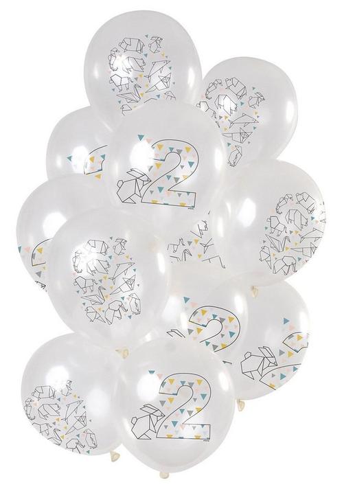 Ballonnen 2 Jaar Origami 30cm 12st, Hobby & Loisirs créatifs, Articles de fête, Envoi