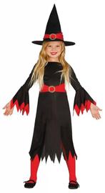 Halloween Kostuum Kind Heks Rood, Verzenden