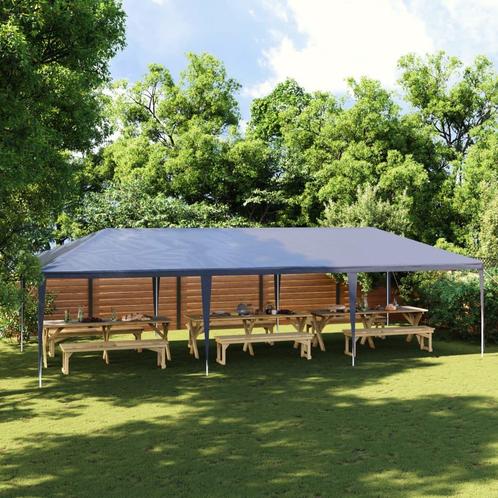 vidaXL Partytent 4x9 m blauw, Tuin en Terras, Partytenten, Nieuw, Verzenden