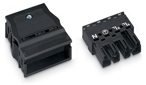 WAGO 770-114 4-Poorts Trekontlasting Connector Zwart -, Doe-het-zelf en Bouw, Elektriciteit en Kabels, Verzenden