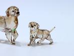 Figure - Swarovski Crystal - Golden retriever moeder & pup