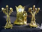 Horloge  (3) -  Art nouveau Bronze - 1850-1900 - Garniture, Antiek en Kunst