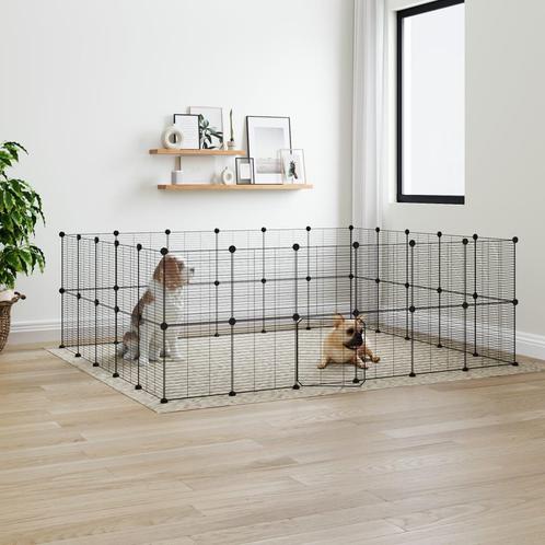 vidaXL Cage animaux de compagnie à 44 panneaux et porte, Animaux & Accessoires, Rongeurs & Lapins | Cages & Clapiers, Neuf, Envoi