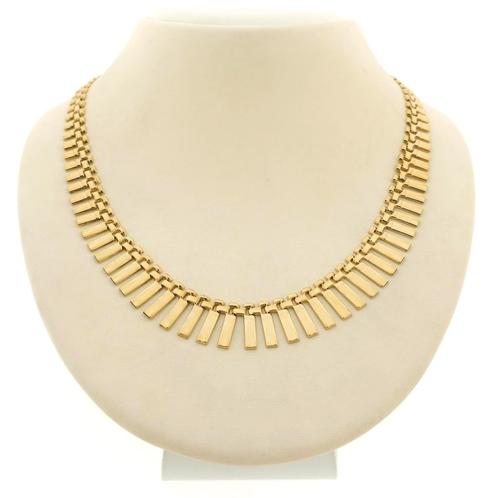 Gouden Cleopatra collier | 43 cm (schakelketting), Bijoux, Sacs & Beauté, Colliers, Enlèvement ou Envoi
