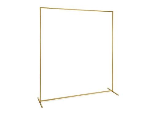 Backdrop stand, frame, gold, 200x200 cm, Hobby en Vrije tijd, Feestartikelen, Nieuw, Verzenden