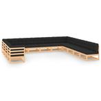 vidaXL 13-delige Loungeset met antracietkleurige kussens, Tuin en Terras, Verzenden, Nieuw, Loungeset