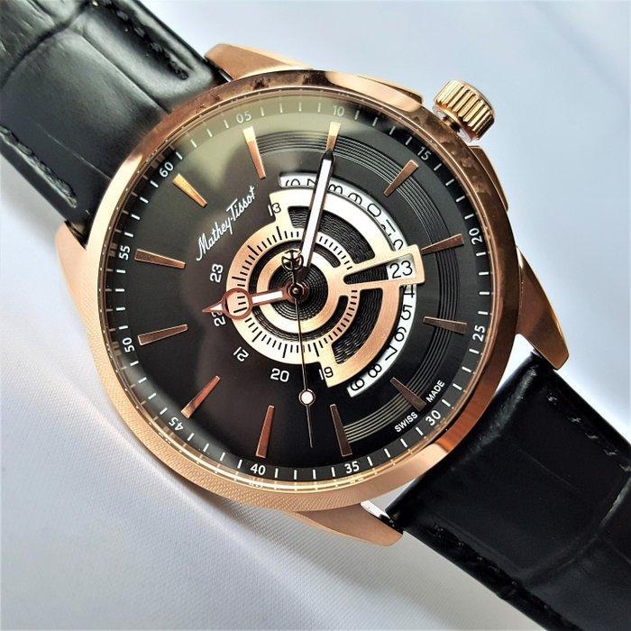 Mathey-Tissot - Open Date - Sapphire - 18K Gold - New -, Handtassen en Accessoires, Horloges | Heren