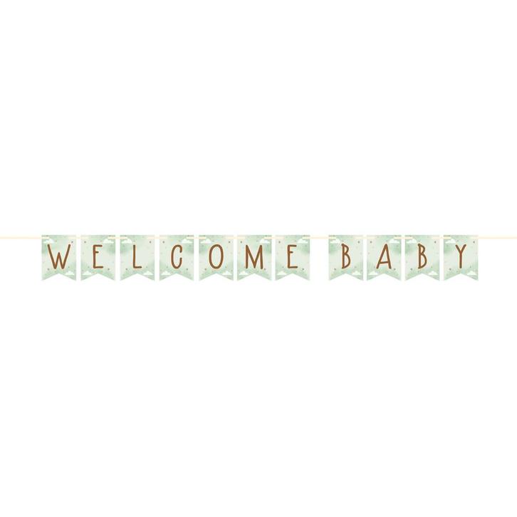 Letterslinger Welcome Baby, Hobby en Vrije tijd, Feestartikelen, Nieuw, Verzenden