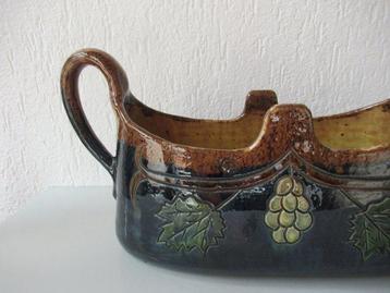 Jardinière - Vase Art Nouveau en terre cuite flamande -