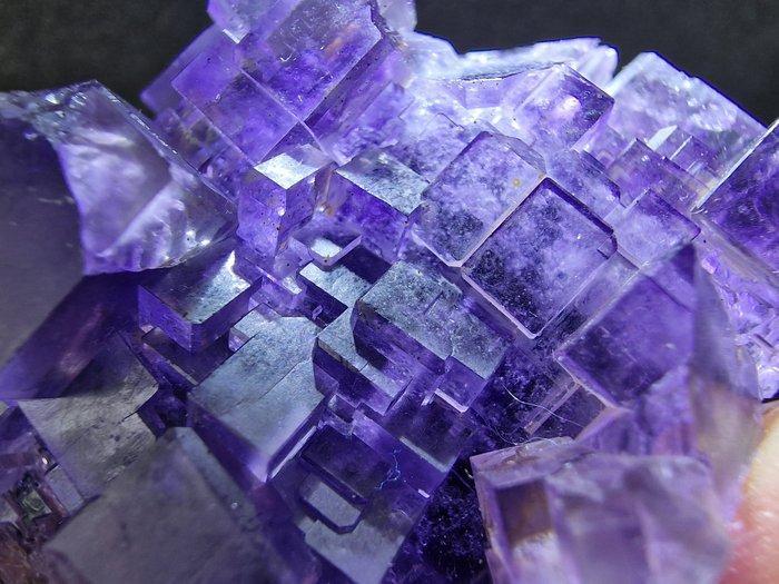 Fluoriet Topkleur - Hoogte: 70 mm - Breedte: 50 mm- 168 g -, Verzamelen, Mineralen en Fossielen