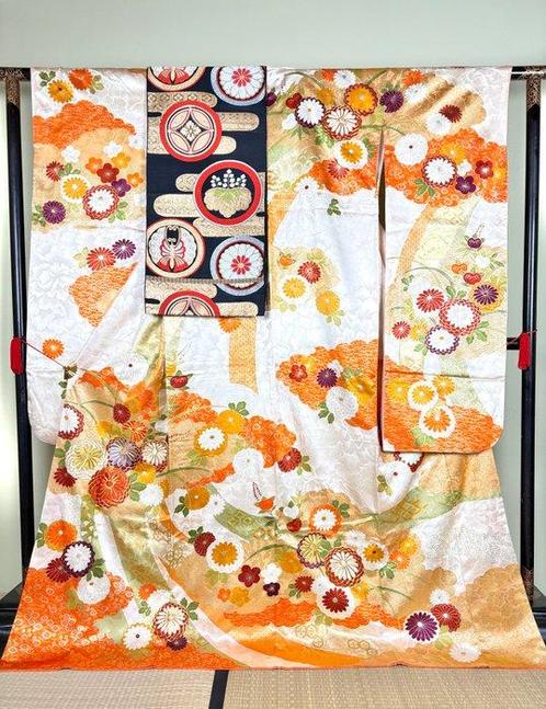 Kimono - Zijde - Japan, Antiquités & Art, Antiquités | Autres Antiquités