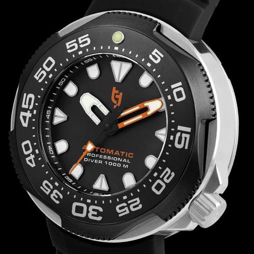 Tecnotempo - Divers 1000M Professional Diver - Automatic, Handtassen en Accessoires, Horloges | Heren