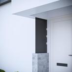vidaXL Panneau latéral d'auvent de porte Noir 50x100 cm Verr