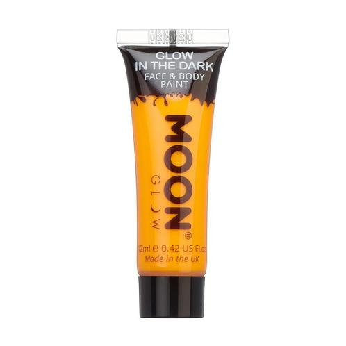 Moon Glow Glow in the Dark Face Paint Orange 12ml, Hobby en Vrije tijd, Feestartikelen, Nieuw, Verzenden