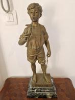 Adolphe Jean Lavergne (1852-1901) - sculptuur, Le charmeur, Antiek en Kunst