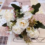 Kunst Boeket - Zijden Rozen Roos Bloemen Luxe Boeketten, Huis en Inrichting, Verzenden, Nieuw
