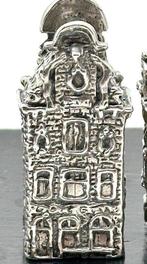 No reserve-Rondom gedetailleerd bewerkt zilveren miniatuur, Antiek en Kunst