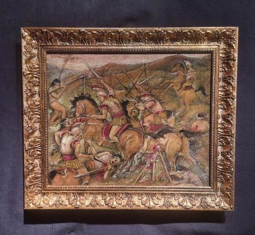 Italiaanse school (XX) - Battaglia romana - NO RESERVE, Antiek en Kunst, Kunst | Schilderijen | Klassiek