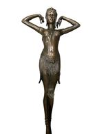 Sculpture en Bronze Danseuse de Scarabée par H.B. Chyparus, Antiquités & Art, Antiquités | Bronze & Cuivre, Bronze, Ophalen of Verzenden