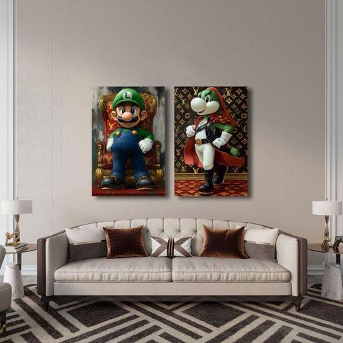 Canvas Fit - Alberto Ricardo - Yoshi y Luigi en el Palacio, Games en Spelcomputers, Spelcomputers | Overige Accessoires