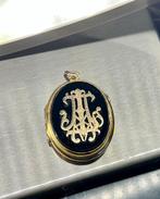Hanger - 18 karaat Geel goud - Onyx en Goud Hangetje