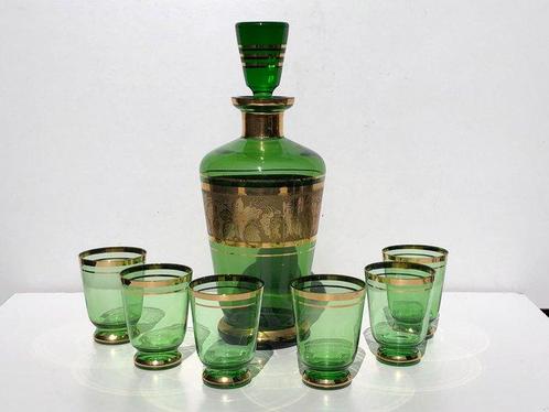 De Rupel Boom - Service à liqueur (7) - Verre, Antiek en Kunst, Kunst | Designobjecten