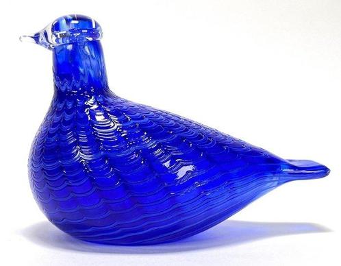 Iittala - Oiva Toikka - Sculpture, Blue Bird - 9.2 cm -, Antiek en Kunst, Antiek | Glaswerk en Kristal