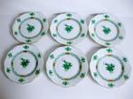 Herend - Zes Herend bordjes Ø 15 cm. (6) - Porselein -