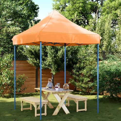 vidaXL Tente de réception pliable escamotable orange, Jardin & Terrasse, Tonnelles, Neuf, Envoi