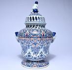 Desvres - Vaas - Aardewerk - Faïence potpourri vaas, Antiek en Kunst