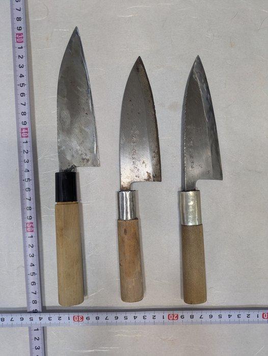 Keukenmes - IJzer, Hout - Japan - Japanse kleine uitlopende, Antiek en Kunst, Antiek | Keukengerei